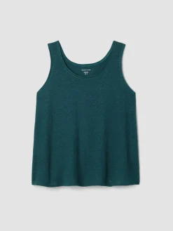 Organic Linen Jersey Scoop Neck Tank