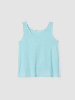 Organic Linen Jersey Scoop Neck Tank
