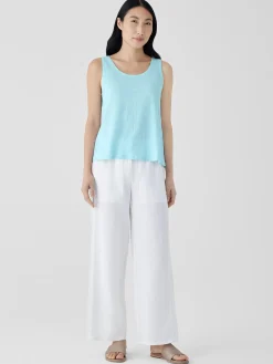 Organic Linen Jersey Scoop Neck Tank