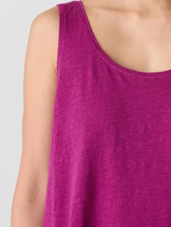 Organic Linen Jersey Scoop Neck Tank