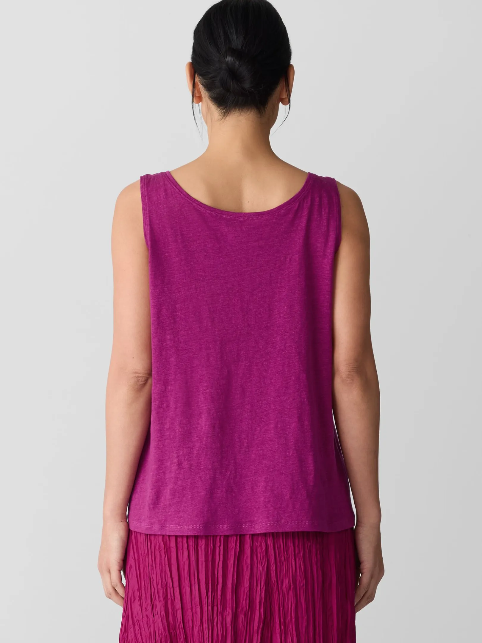 Organic Linen Jersey Scoop Neck Tank