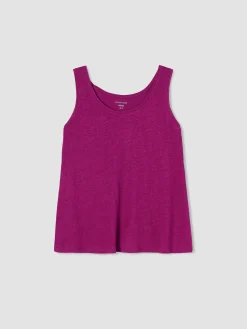 Organic Linen Jersey Scoop Neck Tank