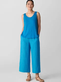 Organic Linen Jersey Scoop Neck Tank