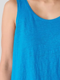 Organic Linen Jersey Scoop Neck Tank