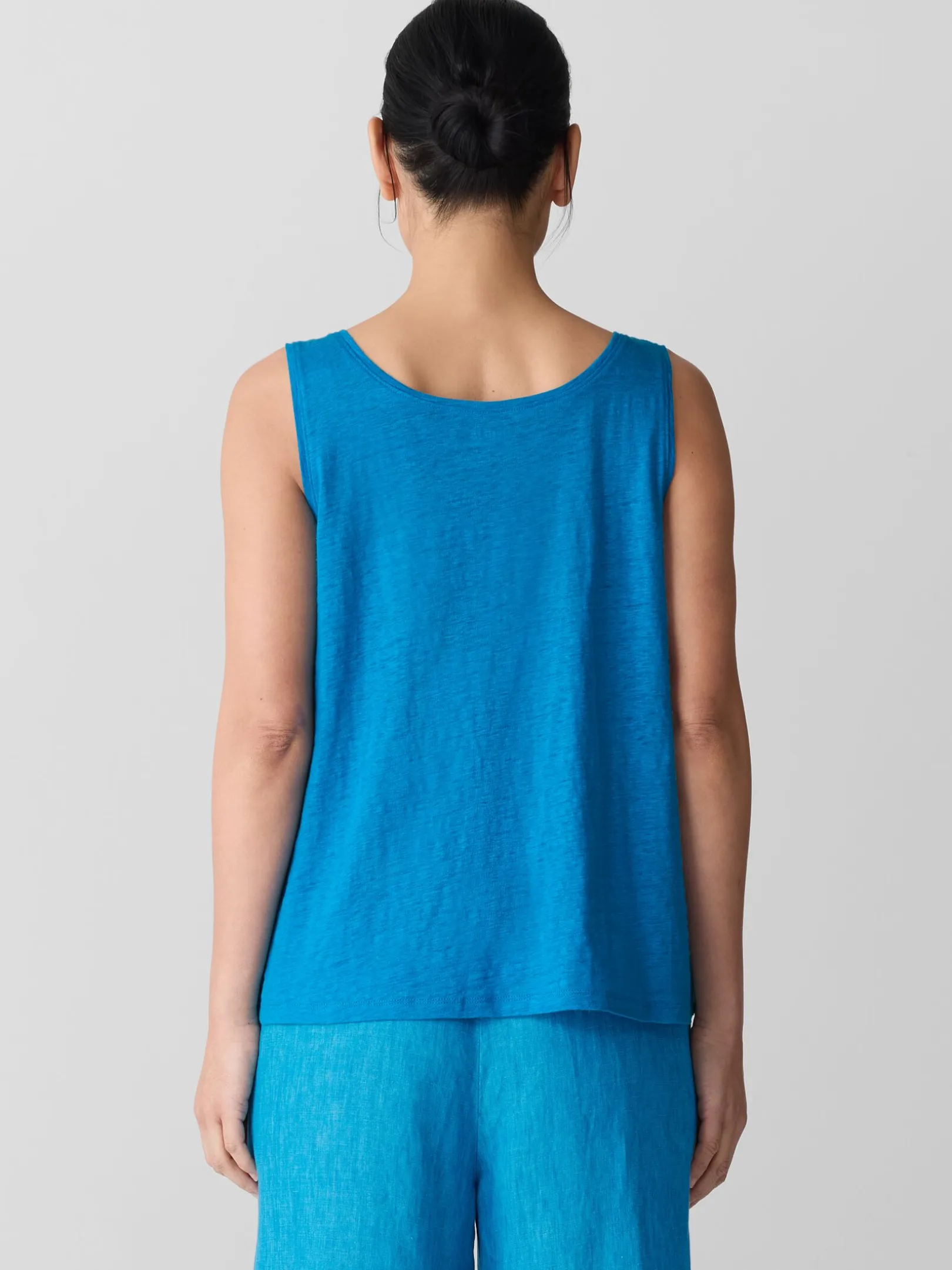 Organic Linen Jersey Scoop Neck Tank