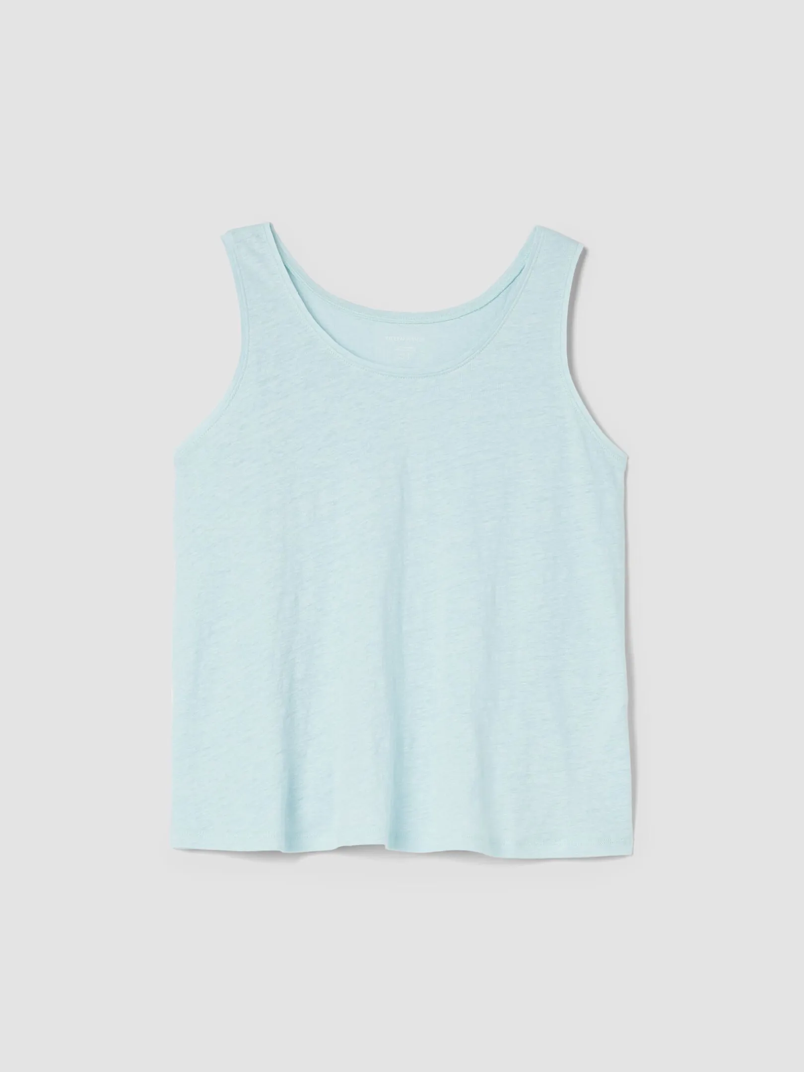 Organic Linen Jersey Scoop Neck Tank