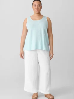 Organic Linen Jersey Scoop Neck Tank