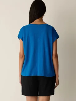 Organic Linen Jersey V-Neck Tee