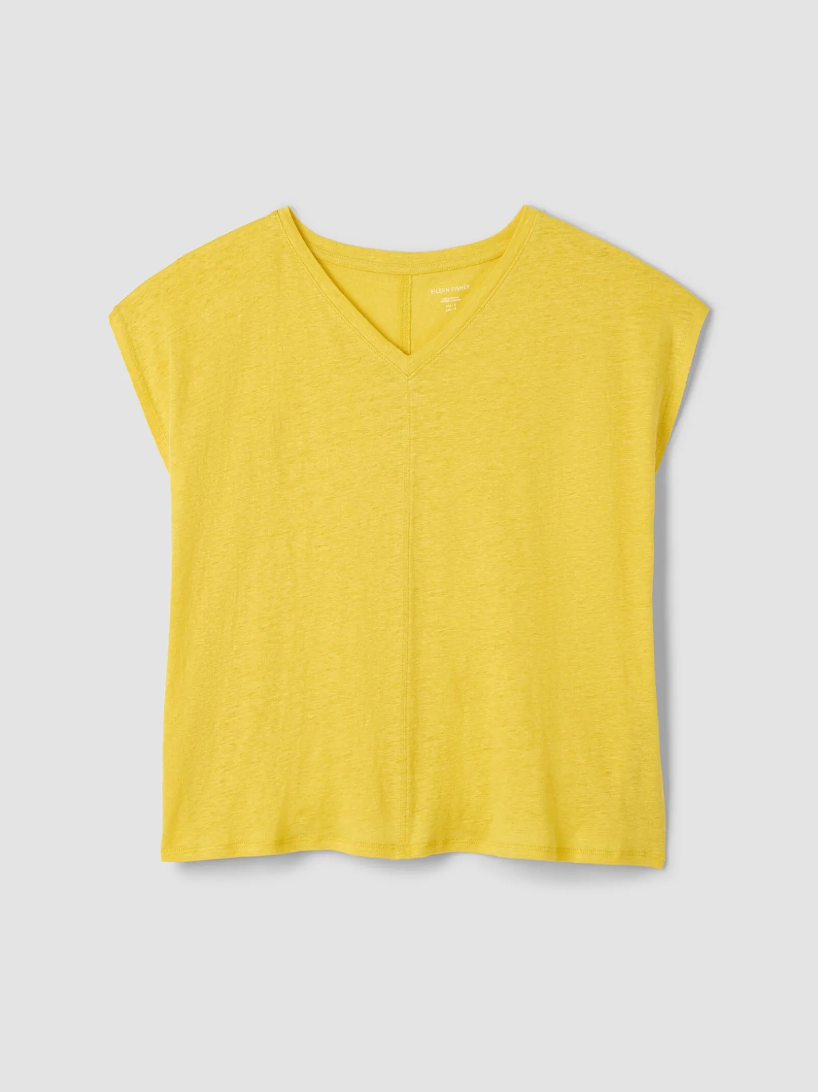 Organic Linen Jersey V-Neck Tee