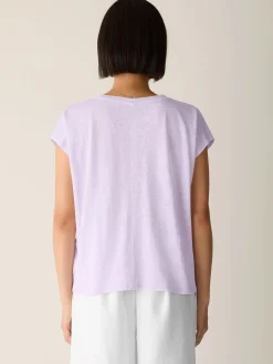 Organic Linen Jersey V-Neck Tee