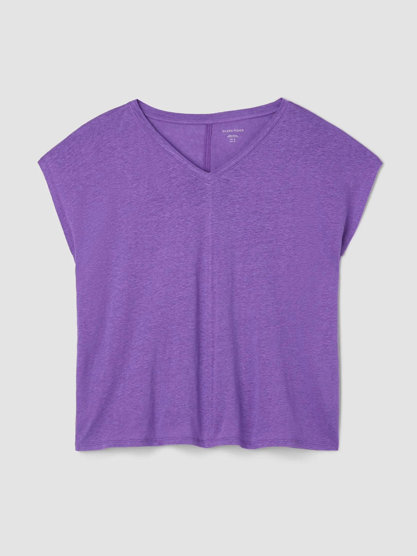 Organic Linen Jersey V-Neck Tee