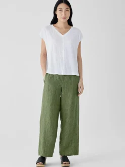 Organic Linen Jersey V-Neck Tee