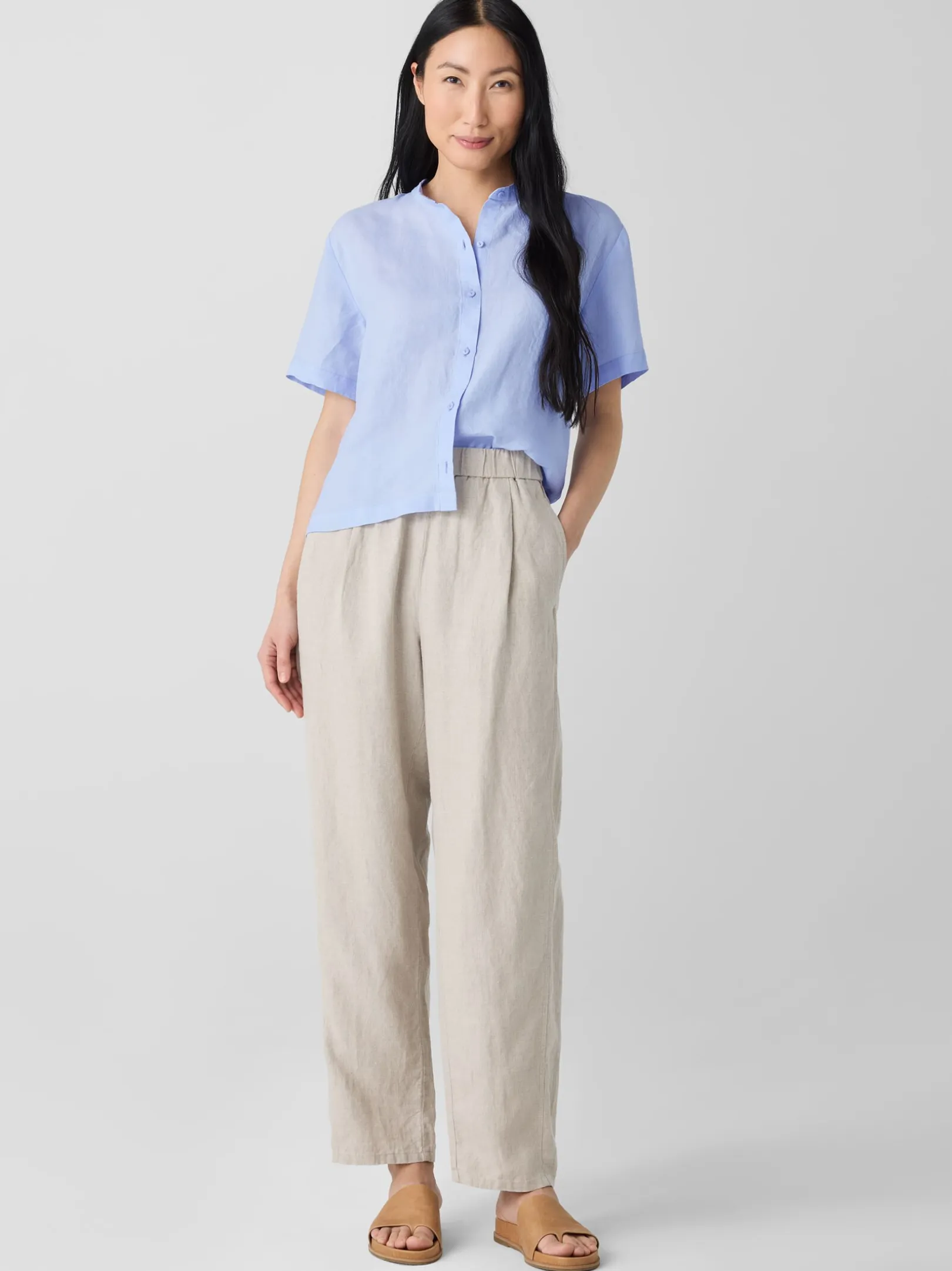 Organic Linen Lantern Pant