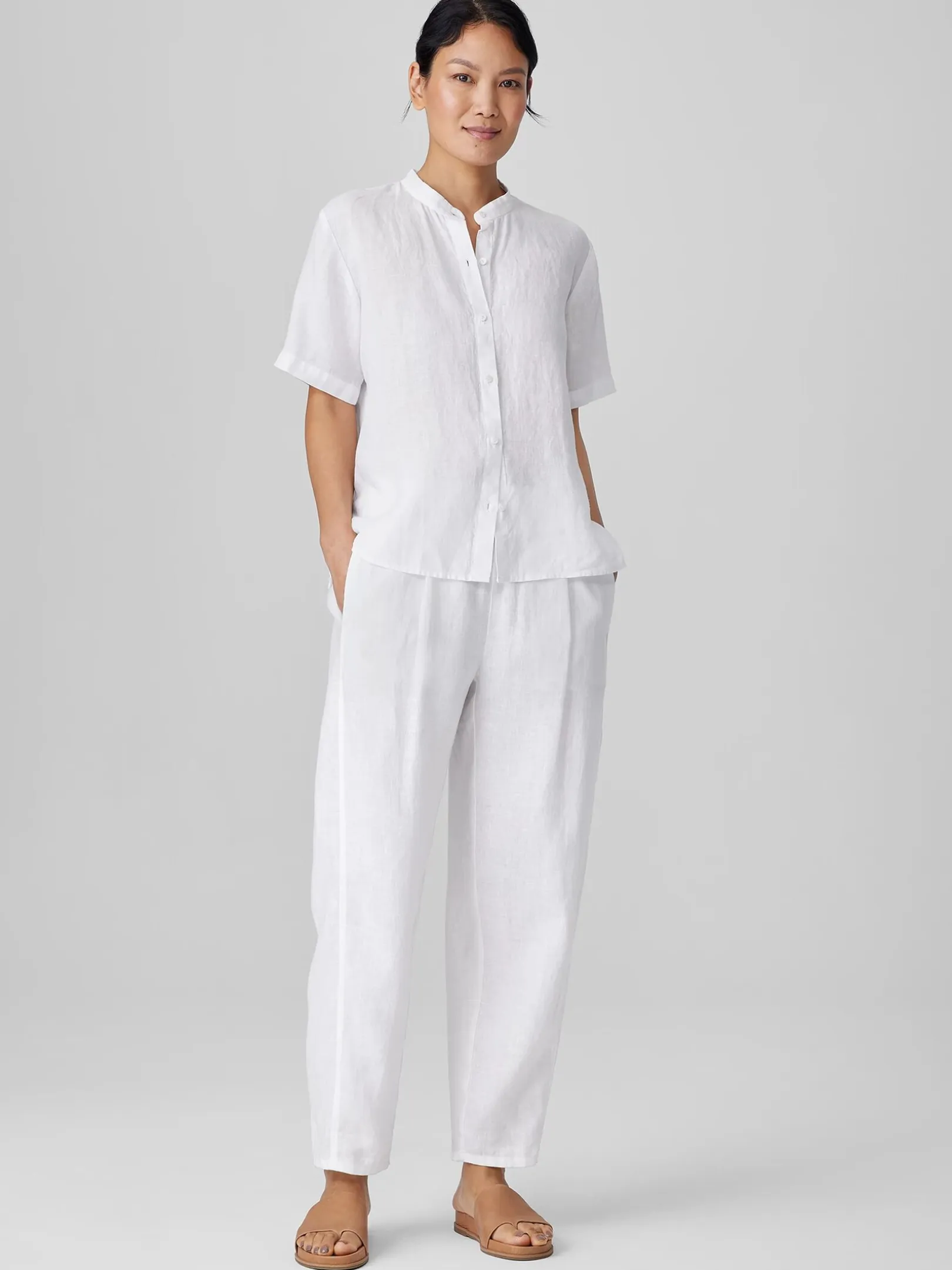Organic Linen Lantern Pant