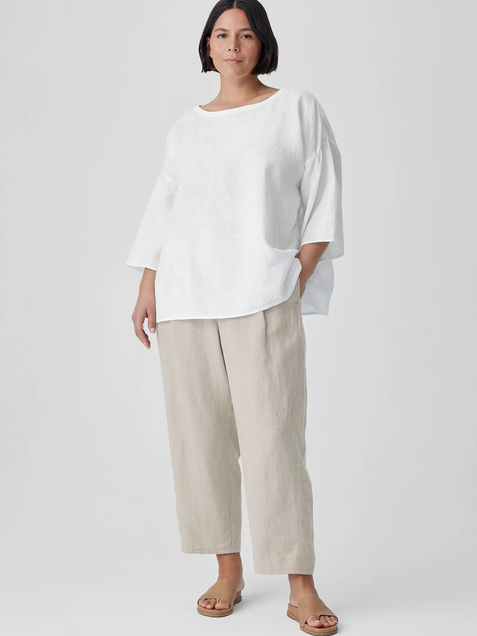 Organic Linen Lantern Pant