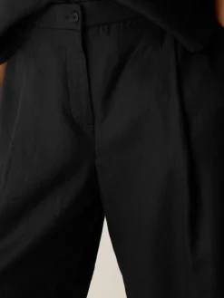 Organic Linen Pleated Culotte