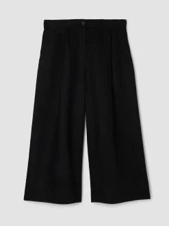 Organic Linen Pleated Culotte