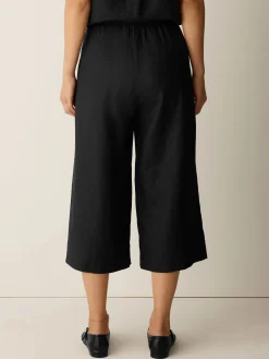 Organic Linen Pleated Culotte