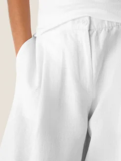 Organic Linen Pleated Culotte