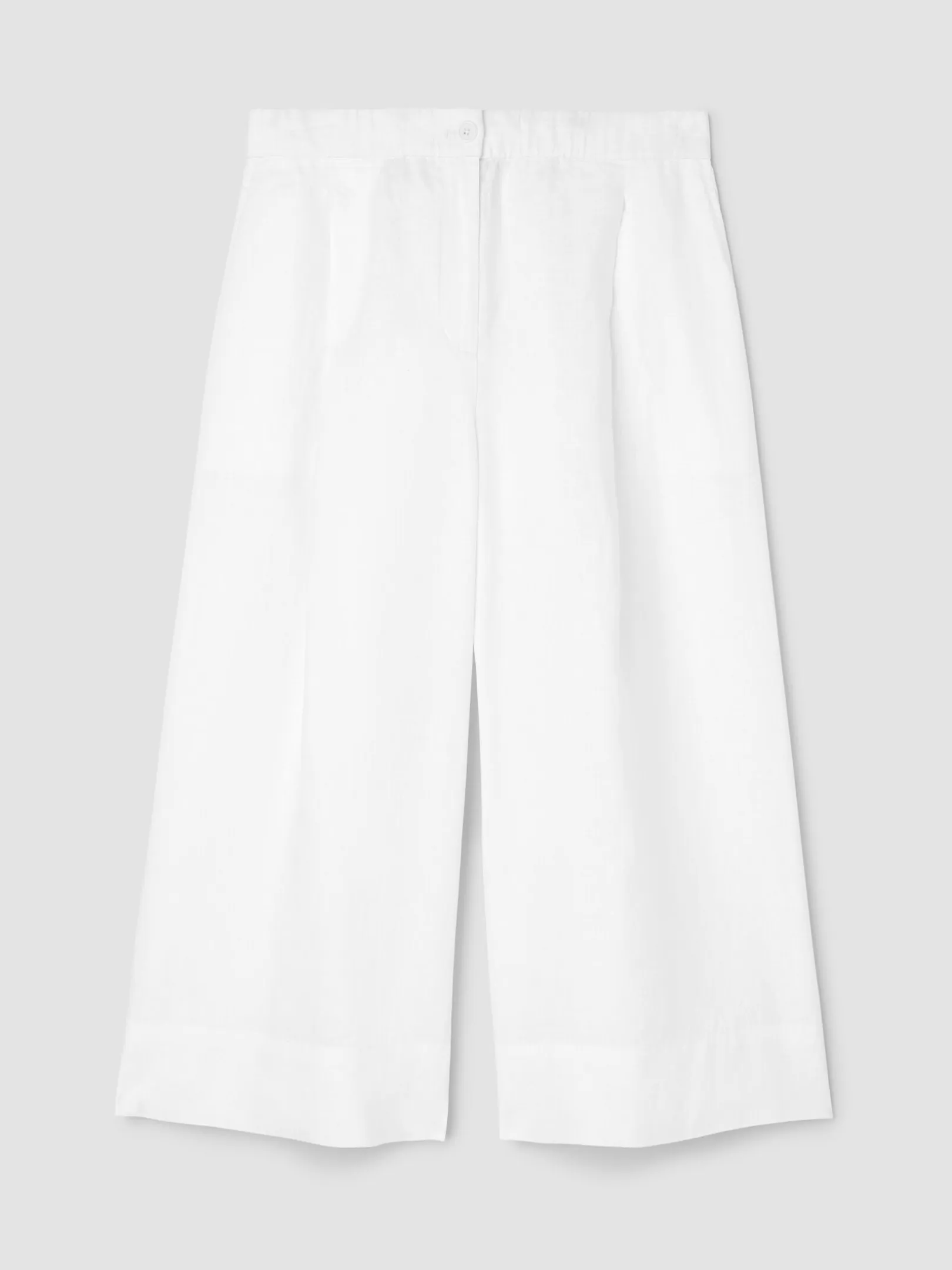 Organic Linen Pleated Culotte