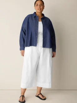 Organic Linen Pleated Culotte