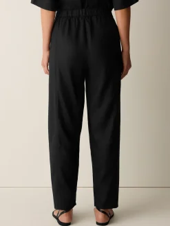 Organic Linen Pleated Lantern Pant