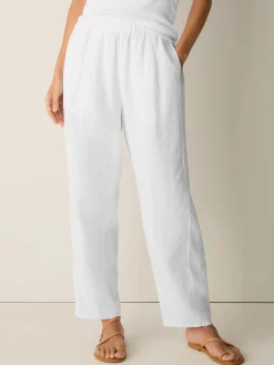 Organic Linen Pleated Lantern Pant