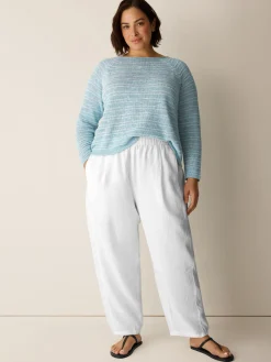 Organic Linen Pleated Lantern Pant