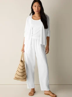 Organic Linen Pleated Lantern Pant