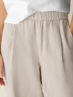 Organic Linen Pleated Lantern Pant