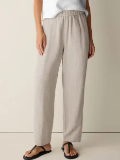 Organic Linen Pleated Lantern Pant