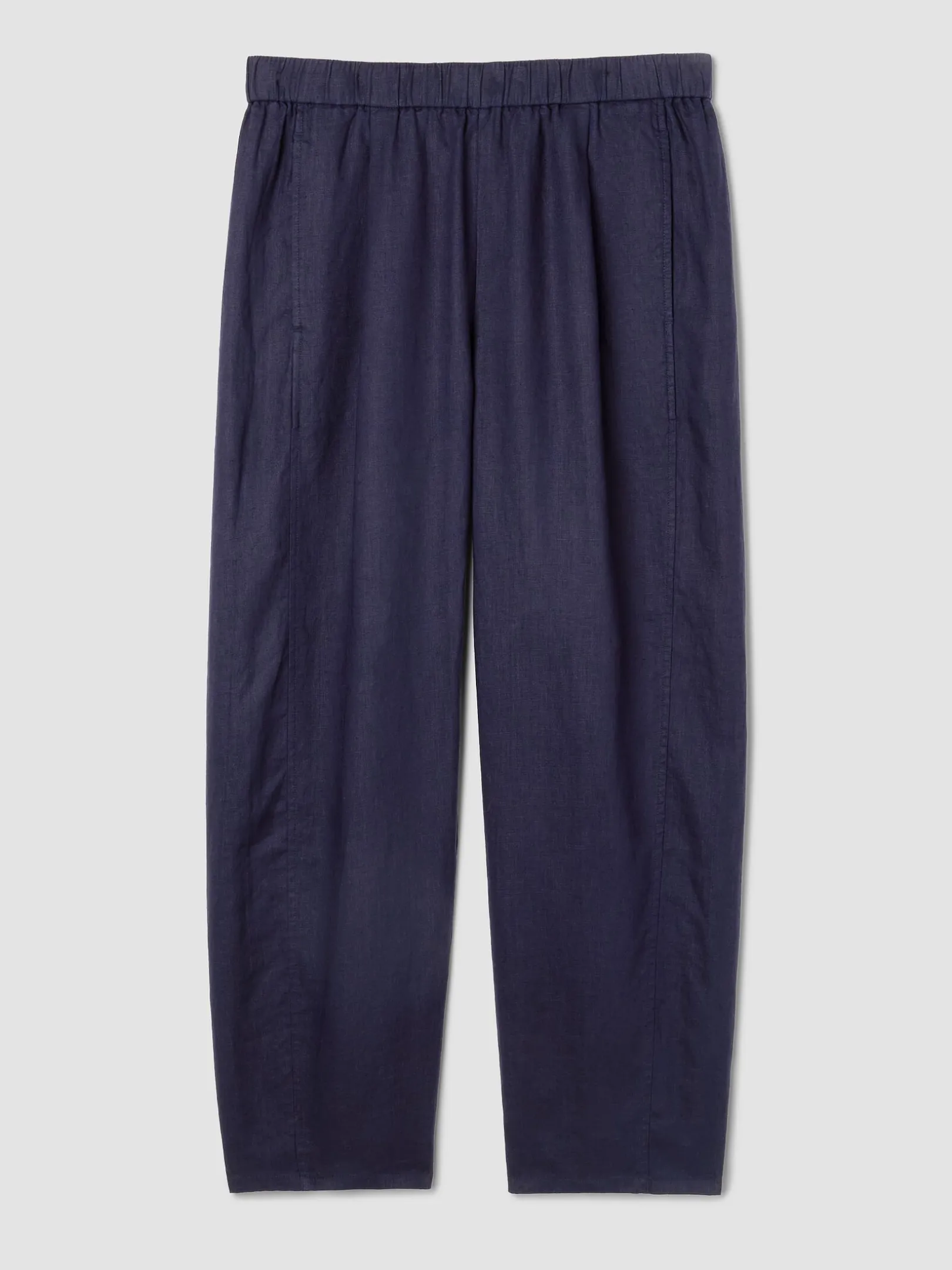 Organic Linen Pleated Lantern Pant