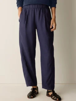 Organic Linen Pleated Lantern Pant