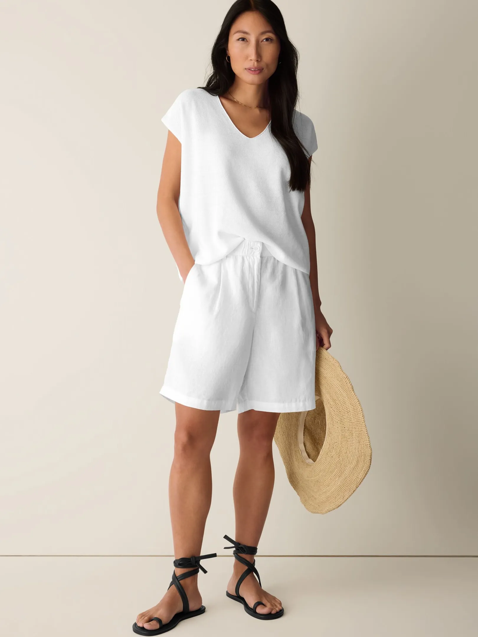 Organic Linen Shorts