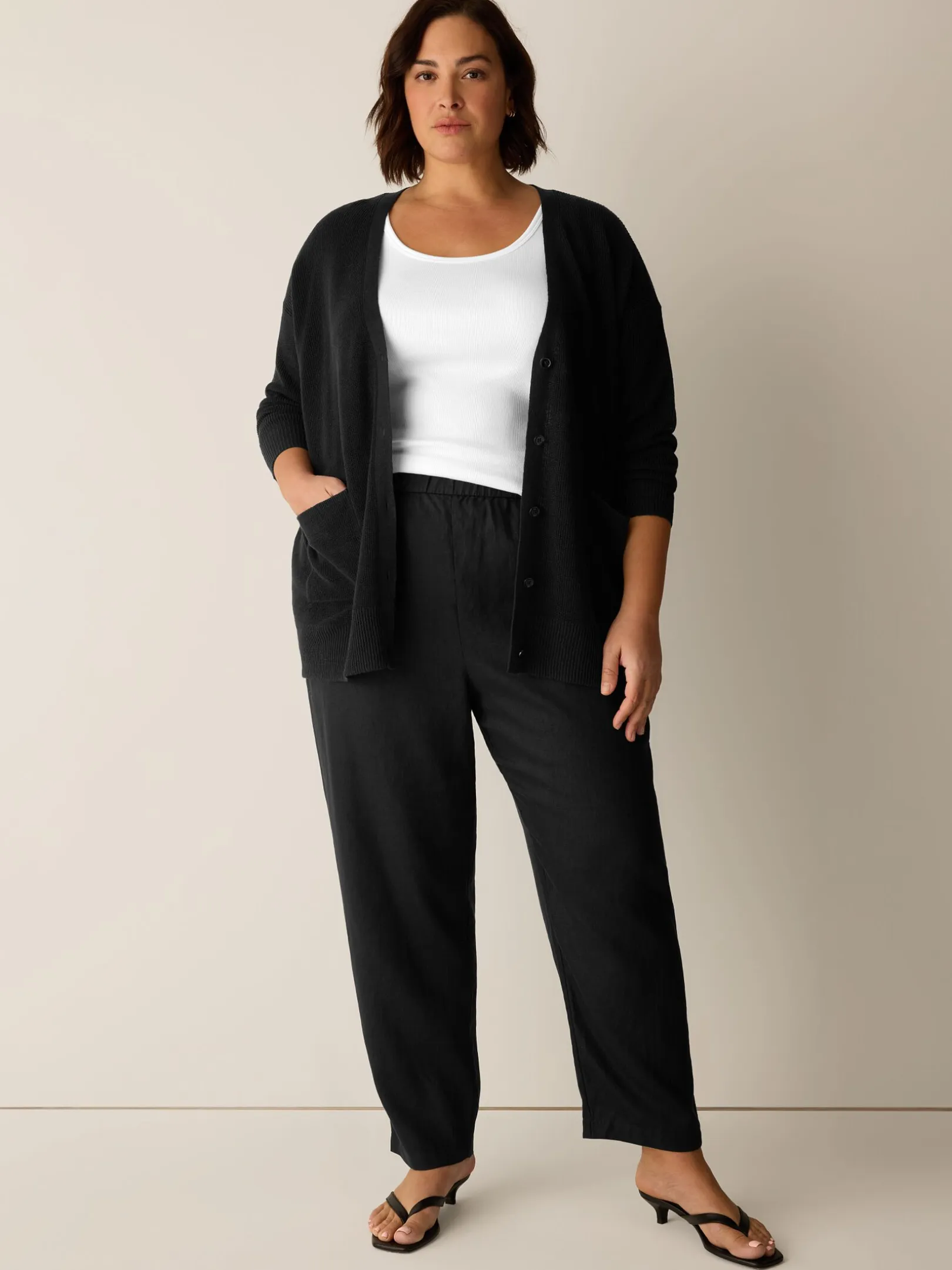 Organic Linen Tapered Pant