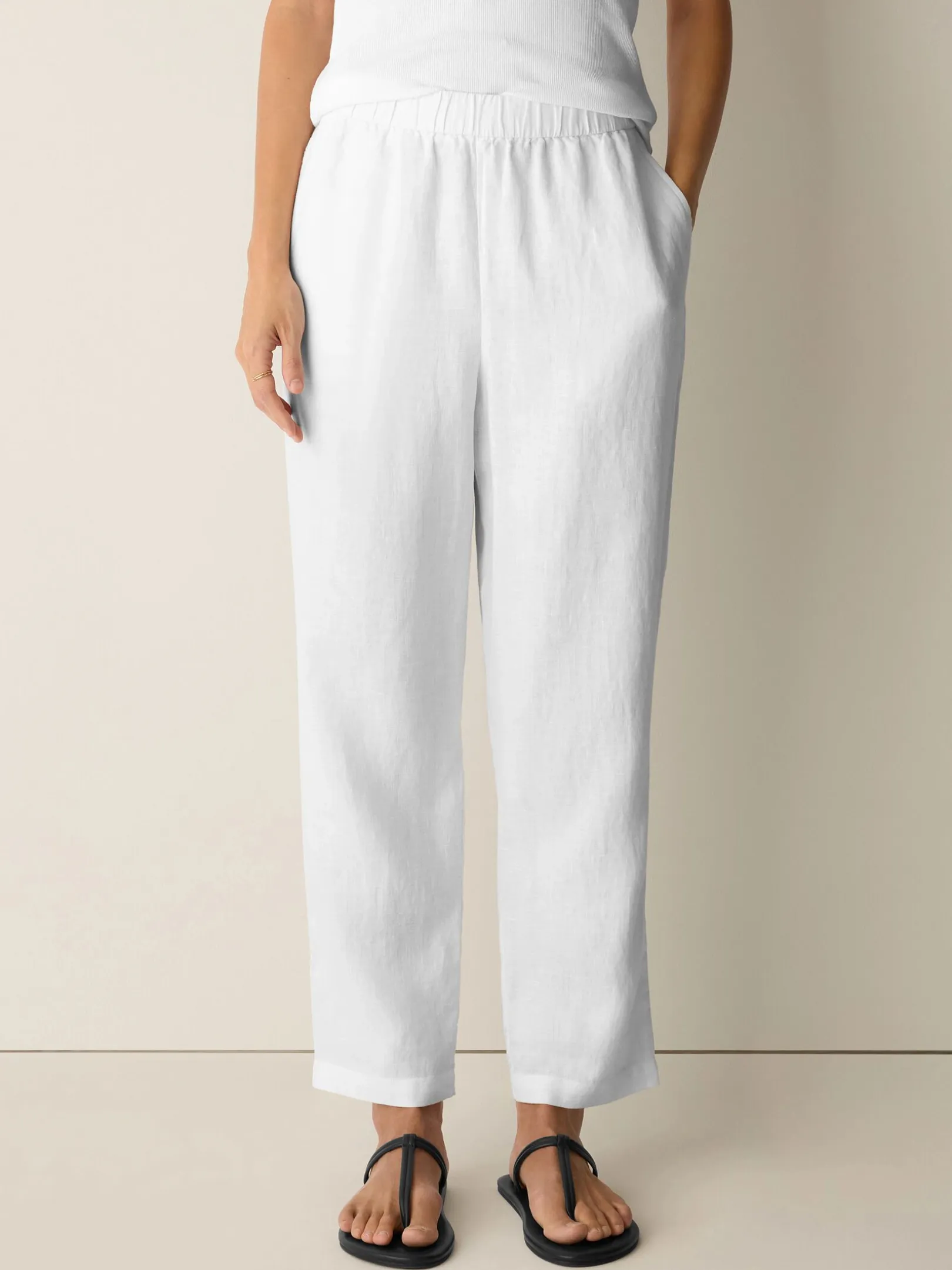 Organic Linen Tapered Pant