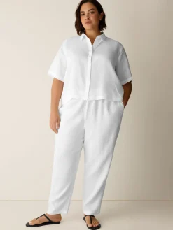 Organic Linen Tapered Pant
