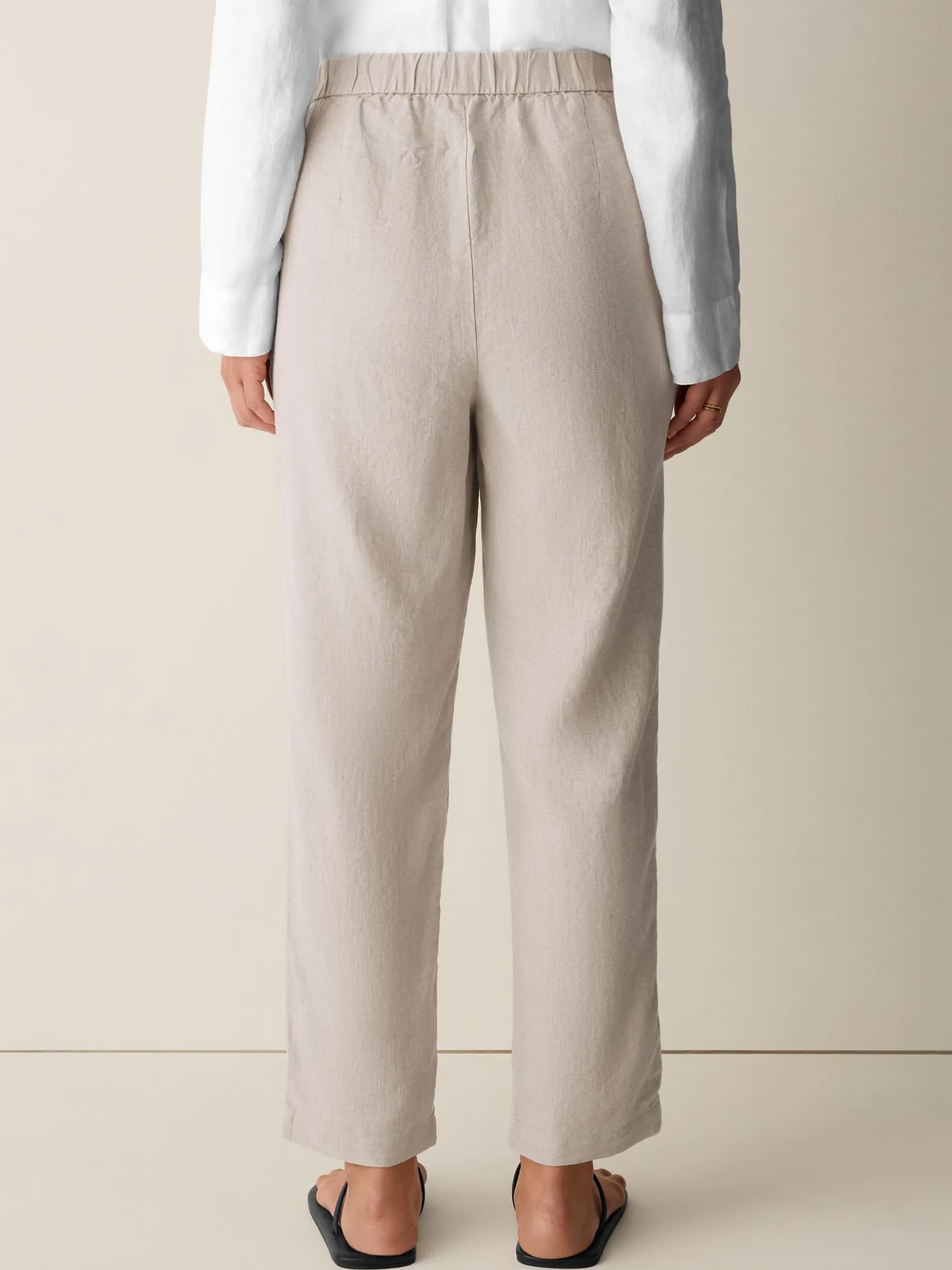 Organic Linen Tapered Pant