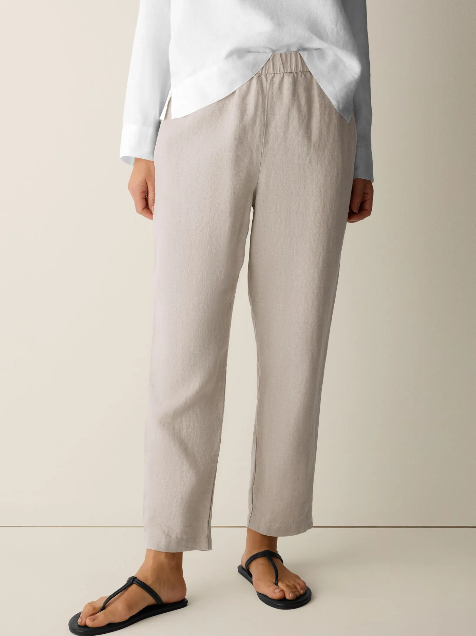 Organic Linen Tapered Pant