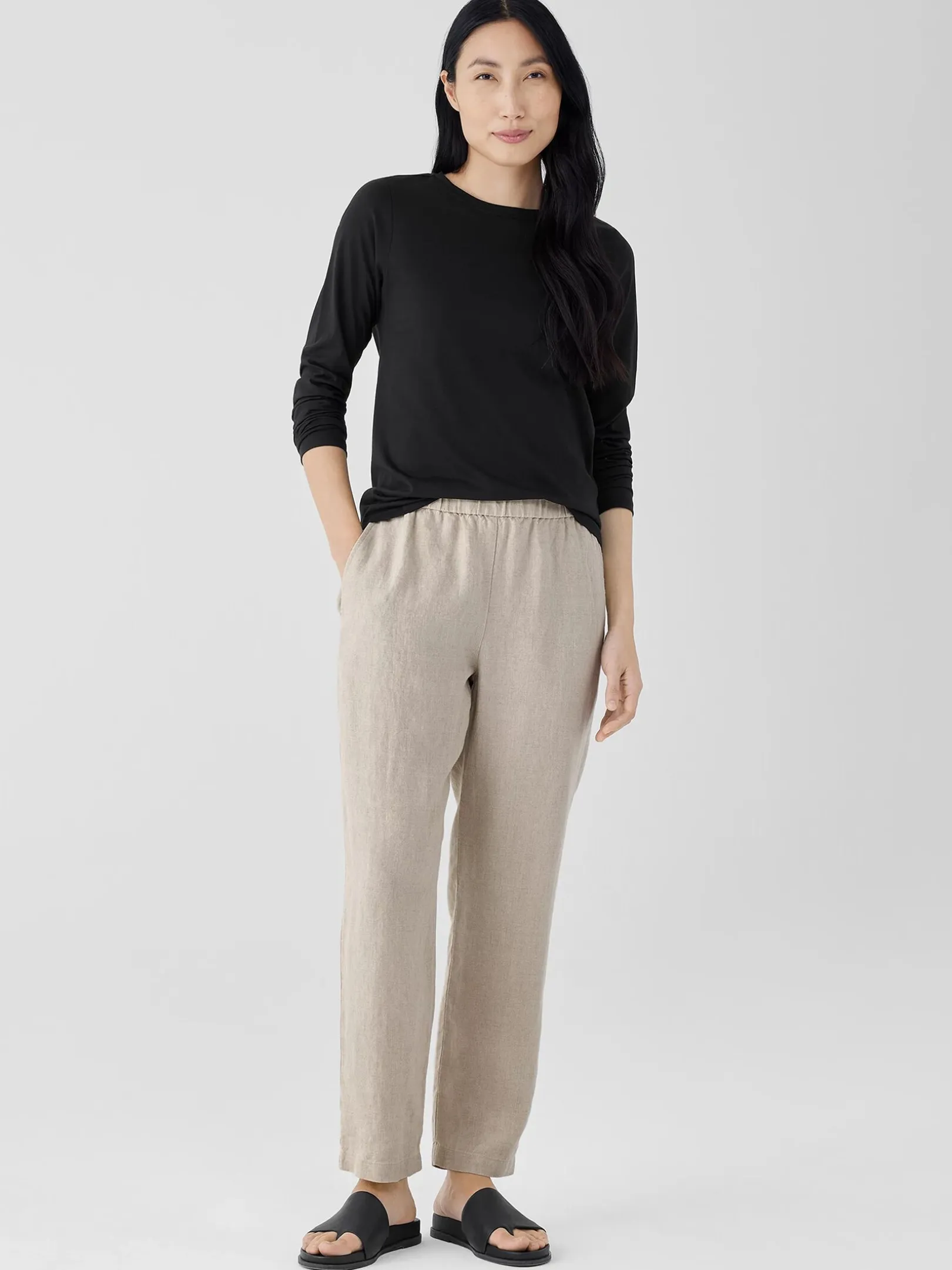 Organic Linen Tapered Pant