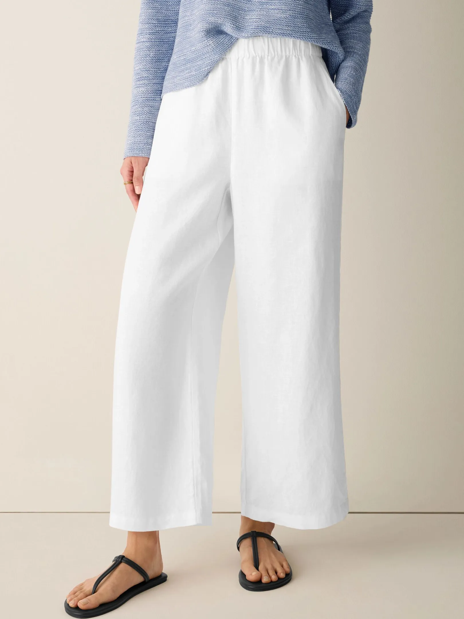 Organic Linen Wide-Leg Pant