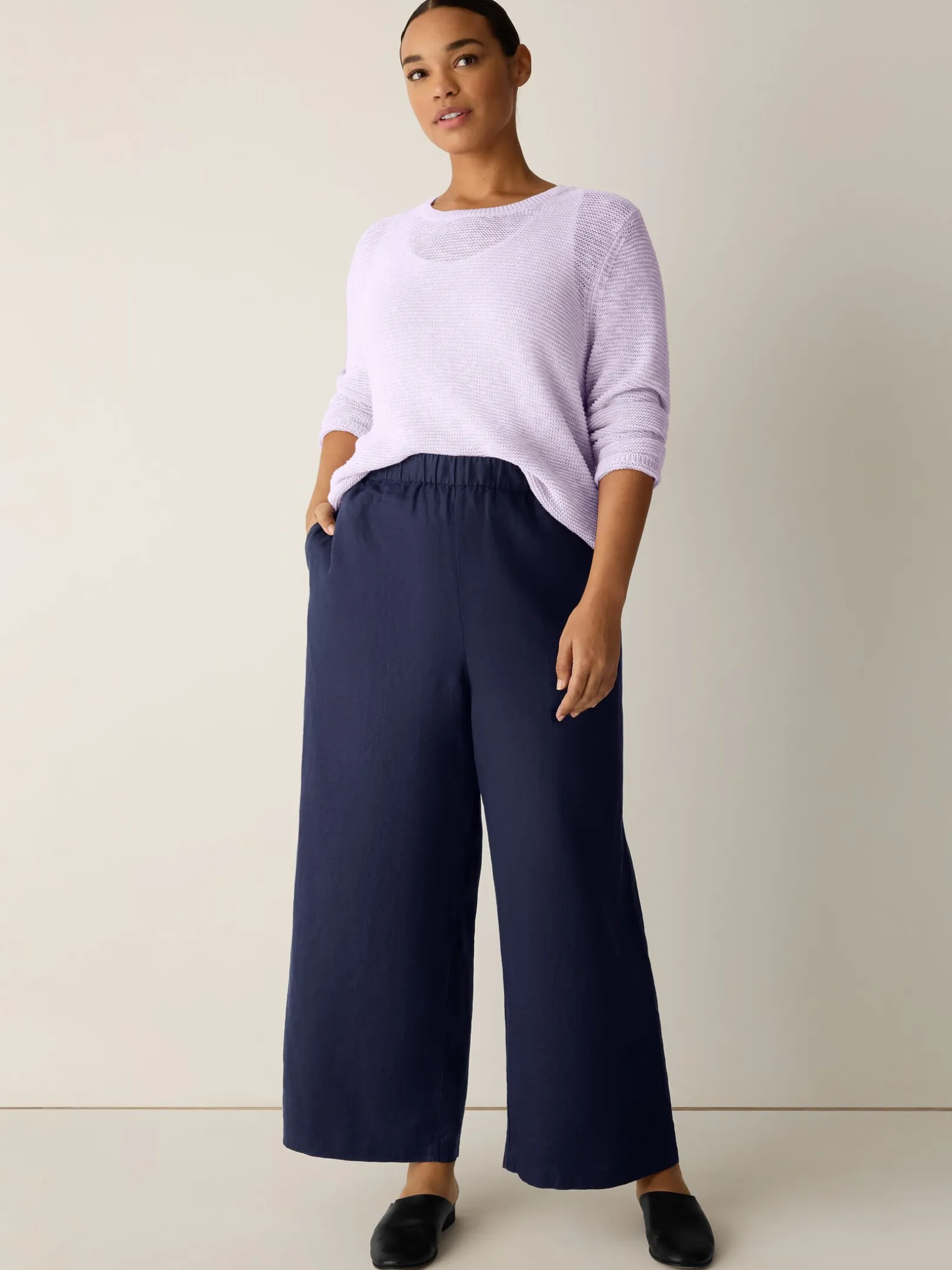 Organic Linen Wide-Leg Pant