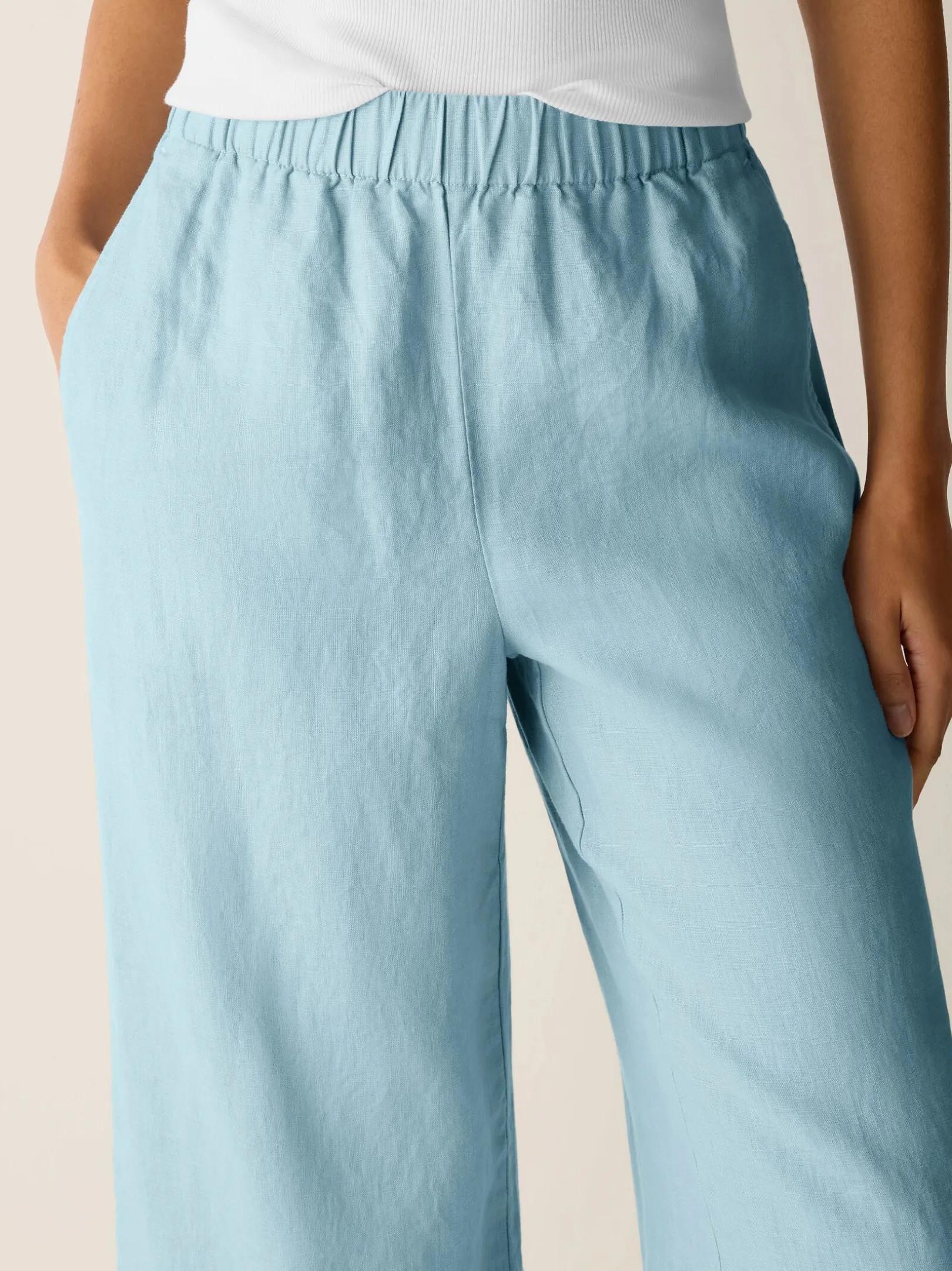 Organic Linen Wide-Leg Pant