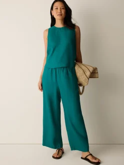 Organic Linen Wide-Leg Pant