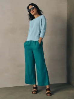 Organic Linen Wide-Leg Pant