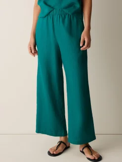 Organic Linen Wide-Leg Pant