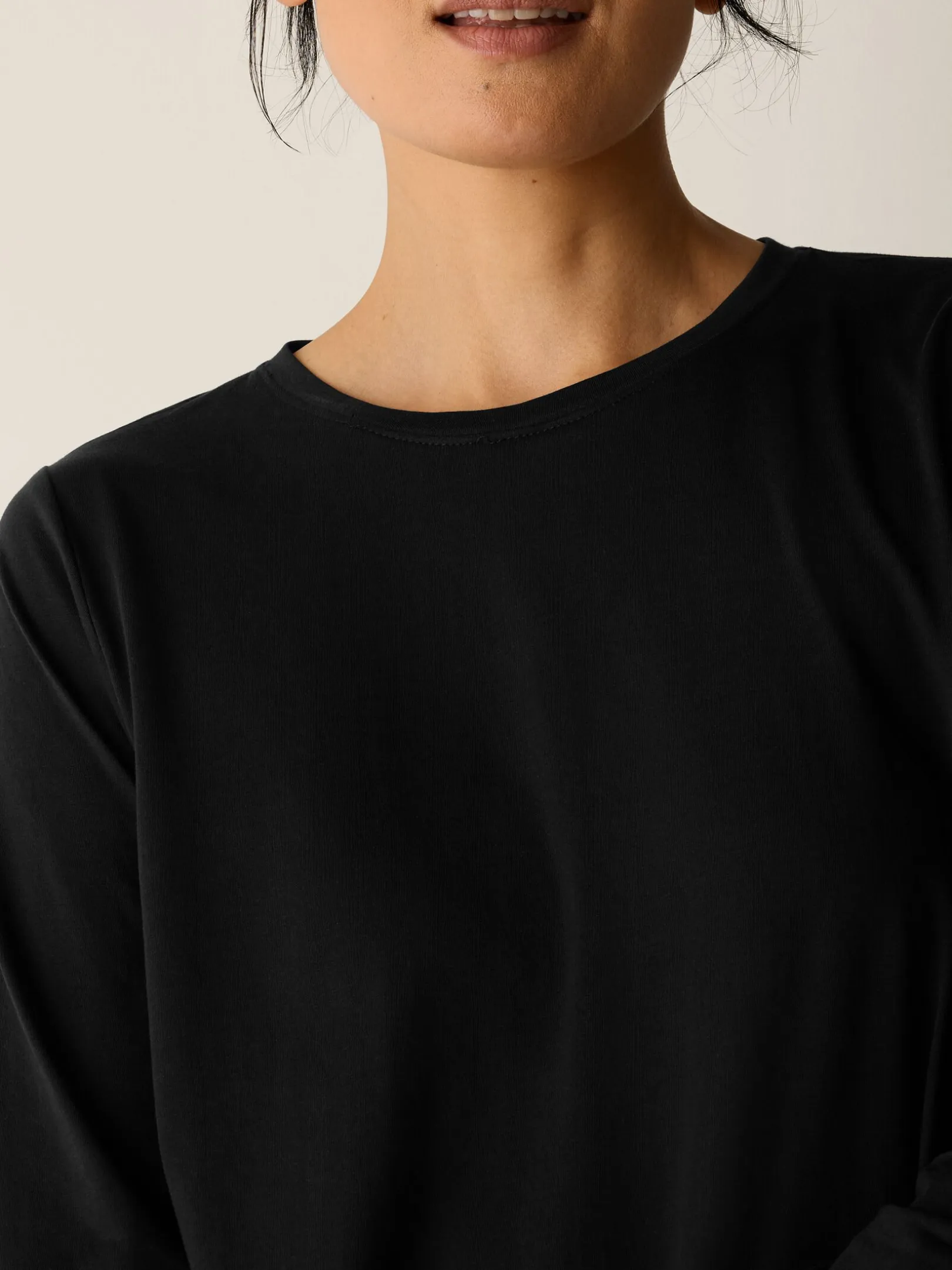 Organic Pima Cotton Jersey Long-Sleeve Tee