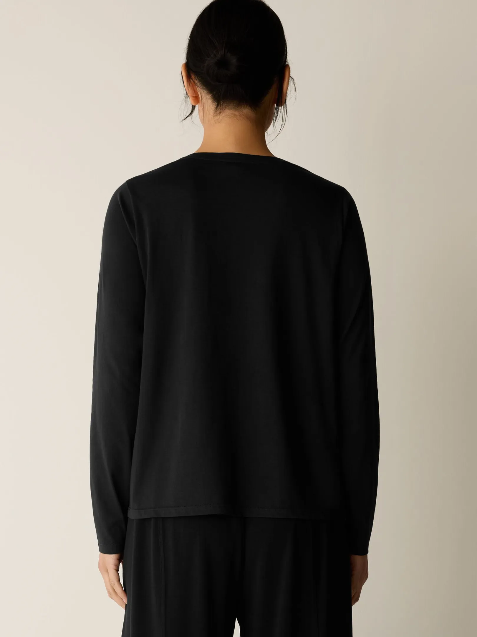 Organic Pima Cotton Jersey Long-Sleeve Tee