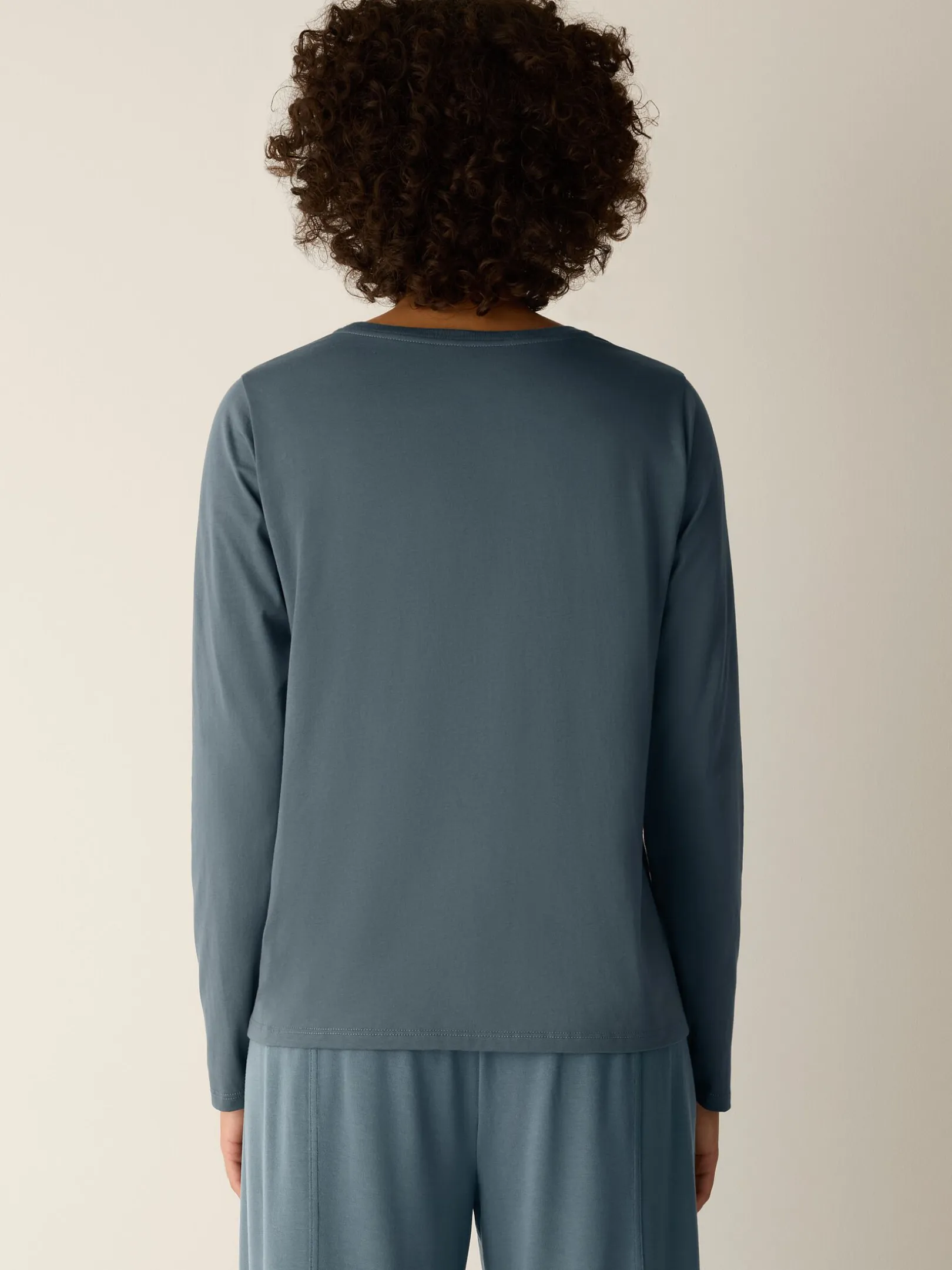 Organic Pima Cotton Jersey Long-Sleeve Tee