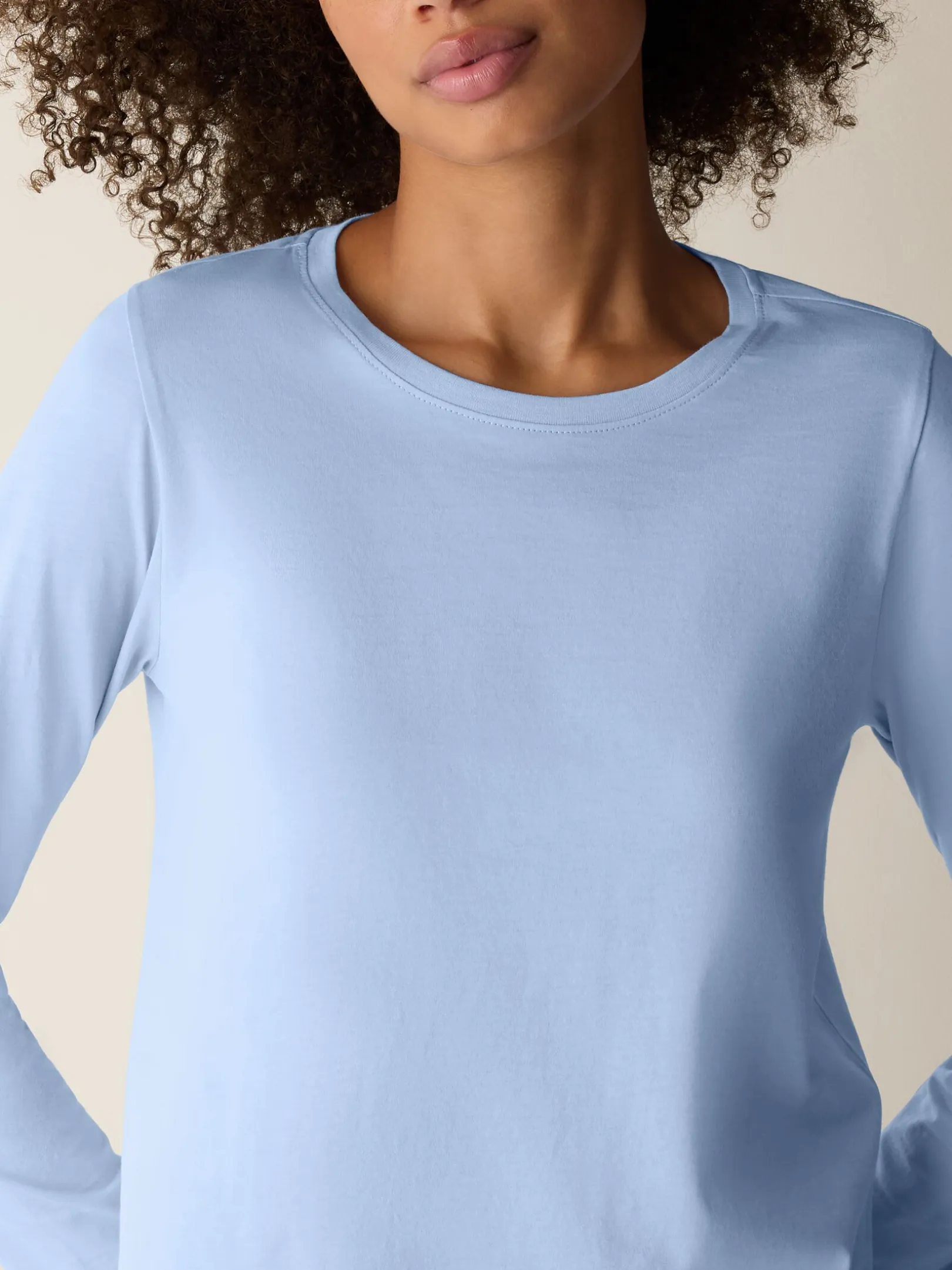 Organic Pima Cotton Jersey Long-Sleeve Tee
